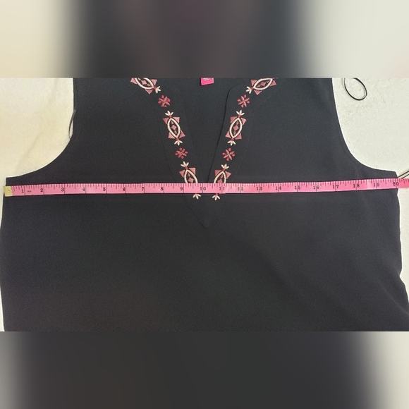 NWT Vince Camuto Women’s Bloom Rich Black Tank Size M - Picture 9 of 15
